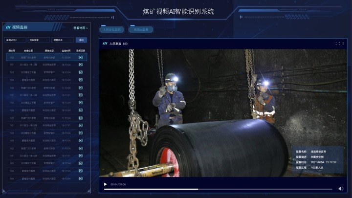 煤礦視頻監控AI智能識別系統